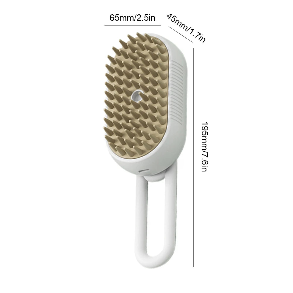 Electric Steam Grooming Brush for Cats & Dogs