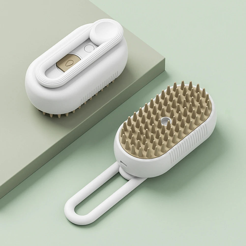 Electric Steam Grooming Brush for Cats & Dogs