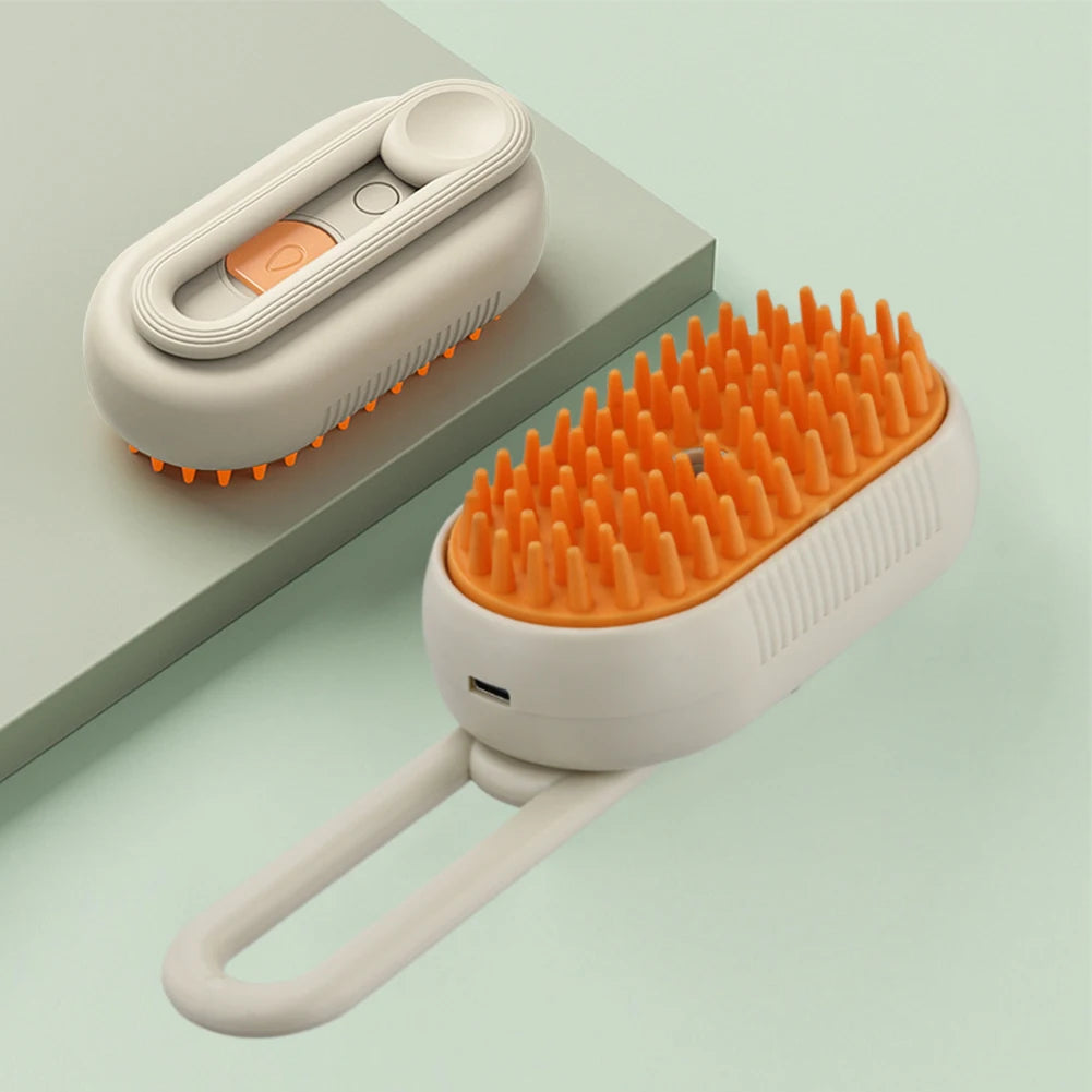 Electric Steam Grooming Brush for Cats & Dogs