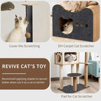 Cat Scratch Mat – Self-Adhesive, Trimmable Furniture Protector