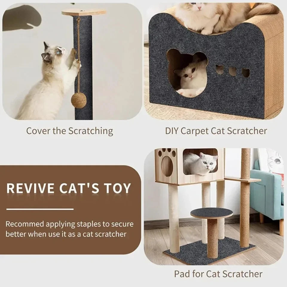 Cat Scratch Mat – Self-Adhesive, Trimmable Furniture Protector