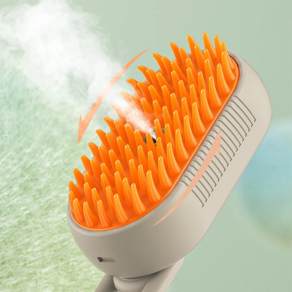 Electric Steam Grooming Brush for Cats & Dogs