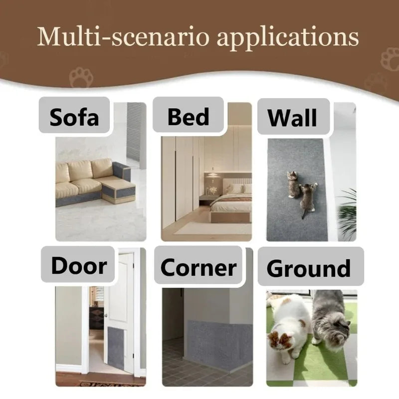 Cat Scratch Mat – Self-Adhesive, Trimmable Furniture Protector