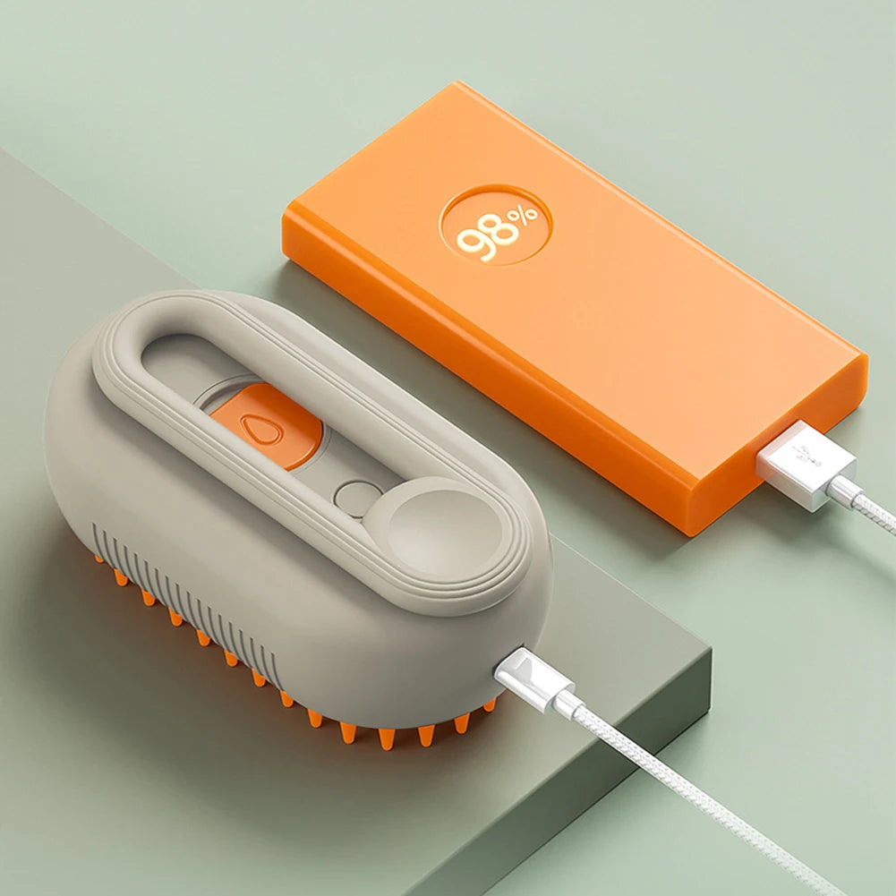 Electric Steam Grooming Brush for Cats & Dogs